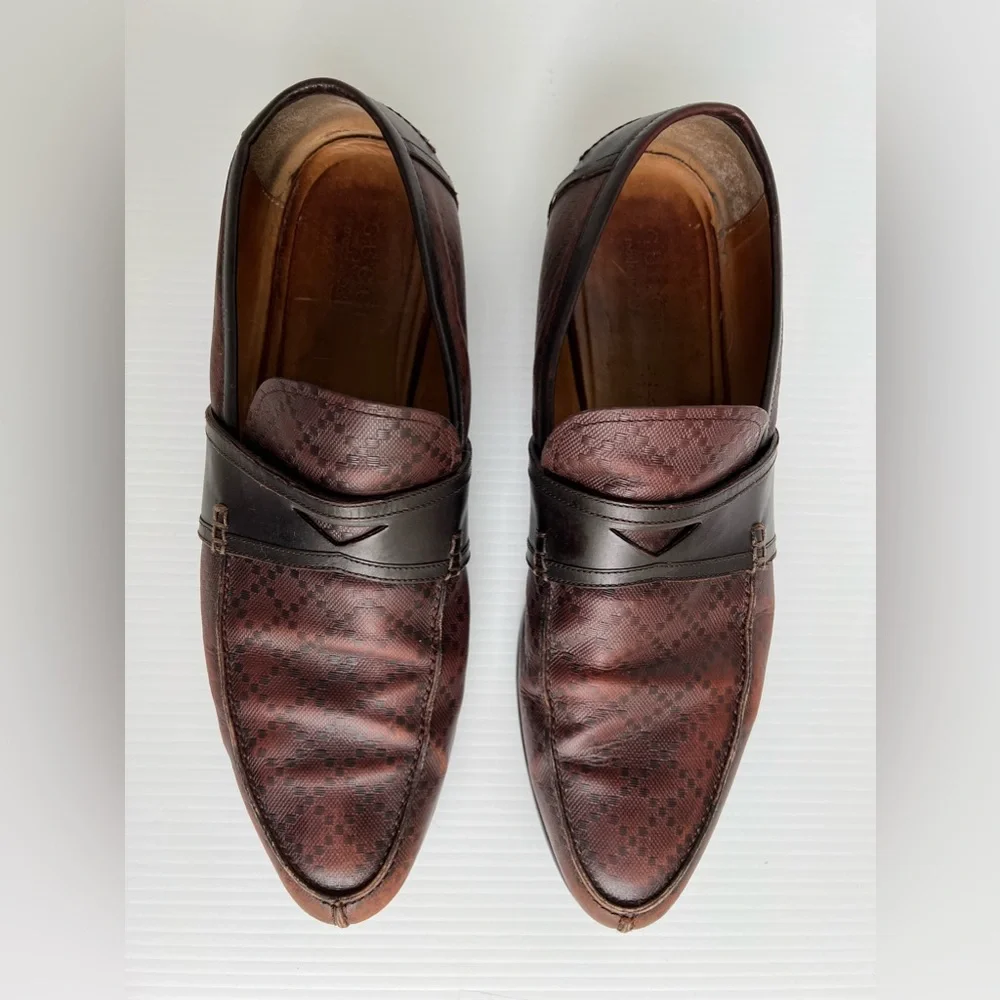 Gucci Brown Leather Loafer size 11